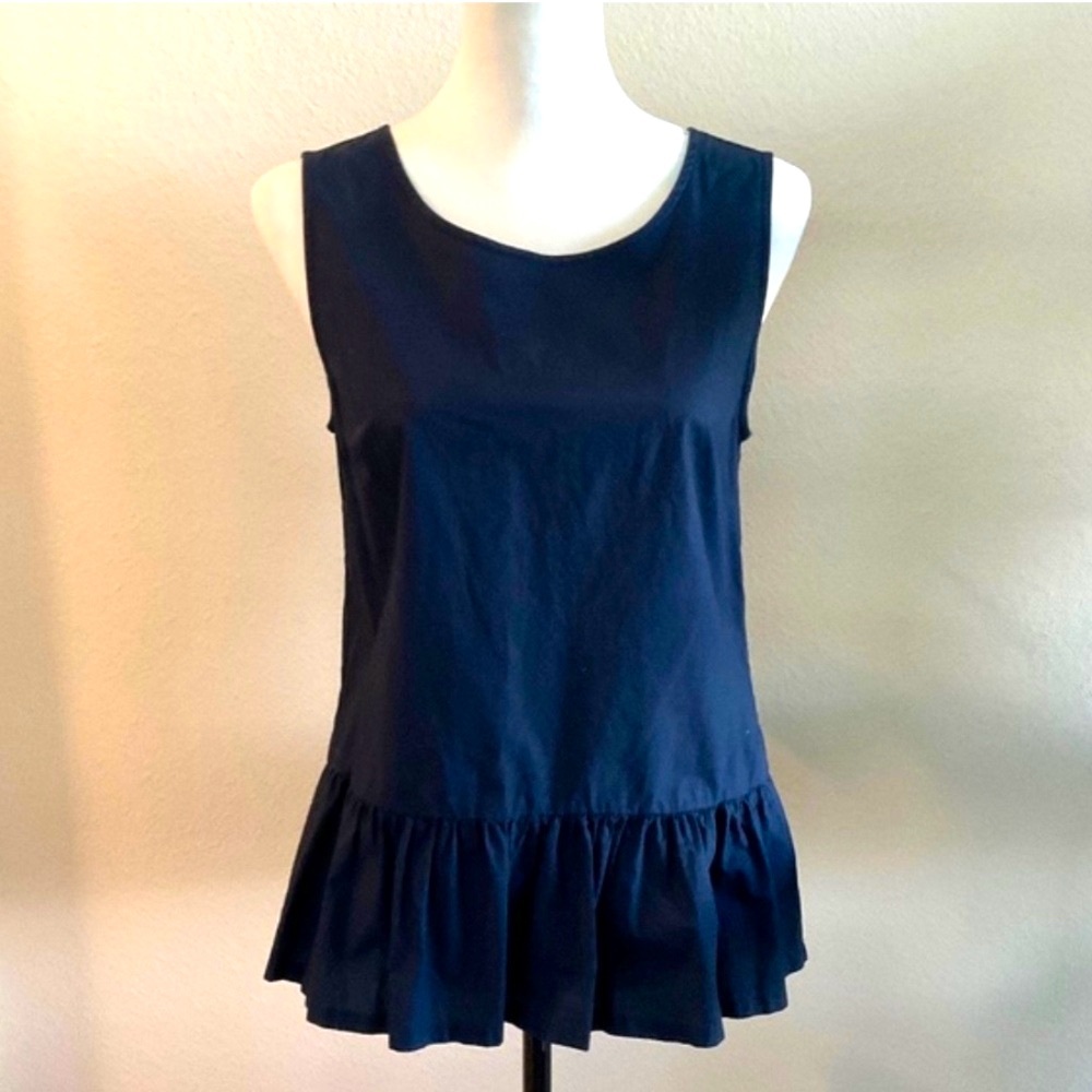 J Crew Navy Blue Sleeveless Top Size Extra Small